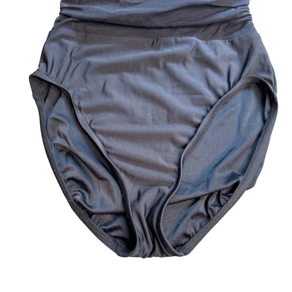 Vintage 80s Mainstream Swimsuit One Piece Bodysuit Halter Union Made USA Sz 8 - Picture 3 of 10